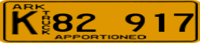 Trailer License Plate